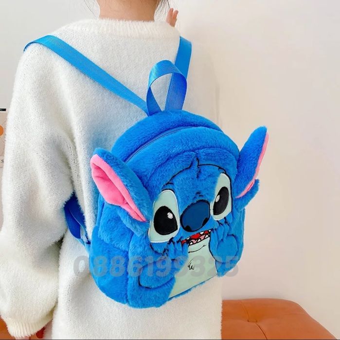 Плюшена детска Раница Стич, Stitch плюшена играчка Раница
