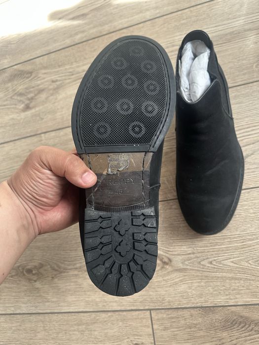 Зимние замшевые(Нубук) ботинки Челси