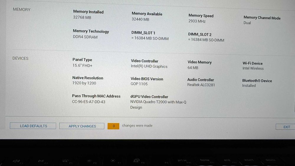 Dell Precision 5550 I7-10850H/32Gb/512GB Quadro T2000 гаранция 09.25