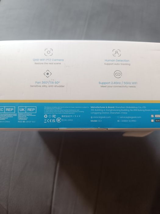 Камера за наблюдение ieGeek , двубандов Wi-Fi, 360°, комплект 2 броя