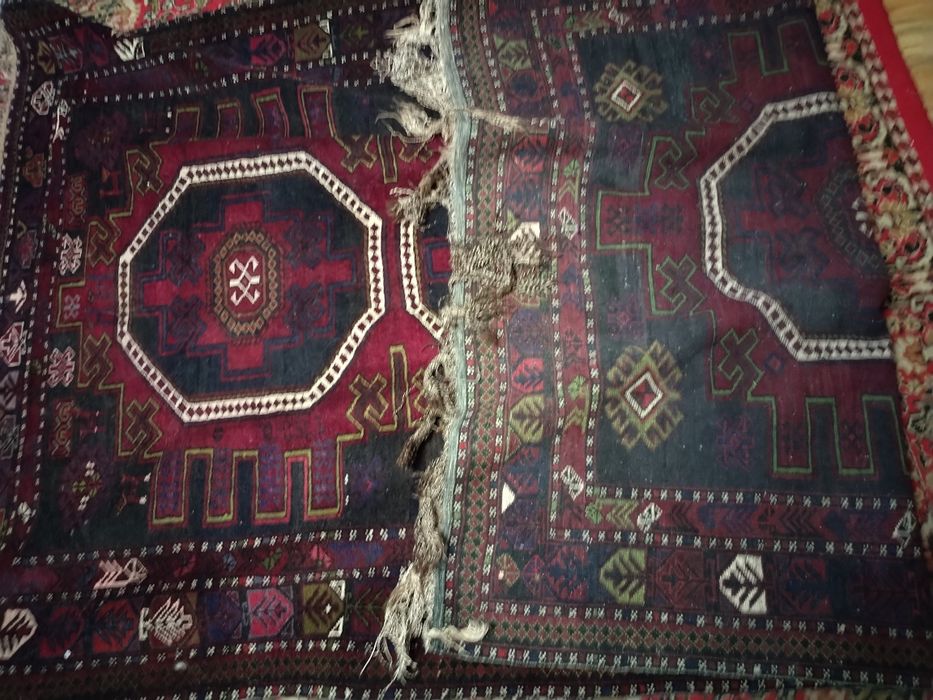 Ковёр кавказский. Старинный, ручной работы. Шерсть.