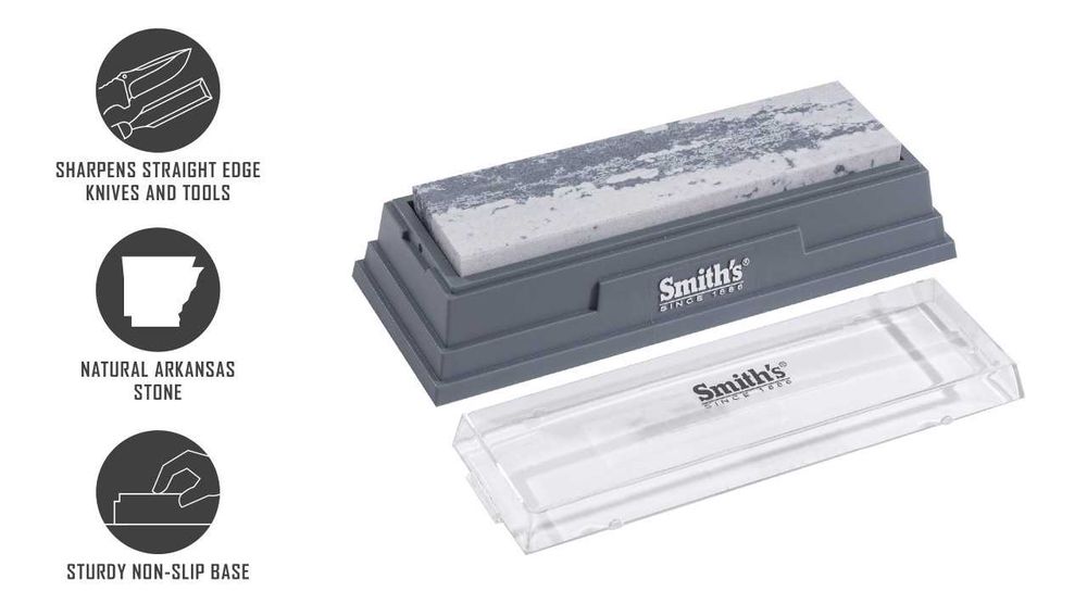 Настолно точило за ножове Smith's Medium натурален Арканзаски камък