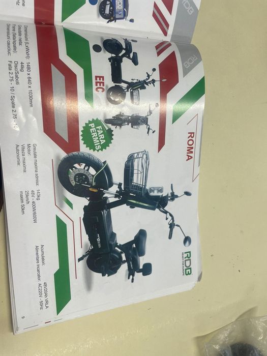 Scuter electric în garanție