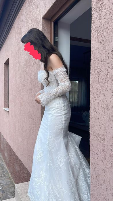 Rochie mireasă sirenă dantelă Sinatra by Monreal Elite Mariaj