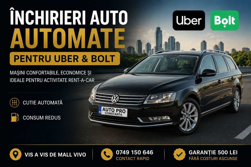 Închiriez mașini UBER/BOLT AUTOMATE- Inchiriere masina termen scurt sau lung!