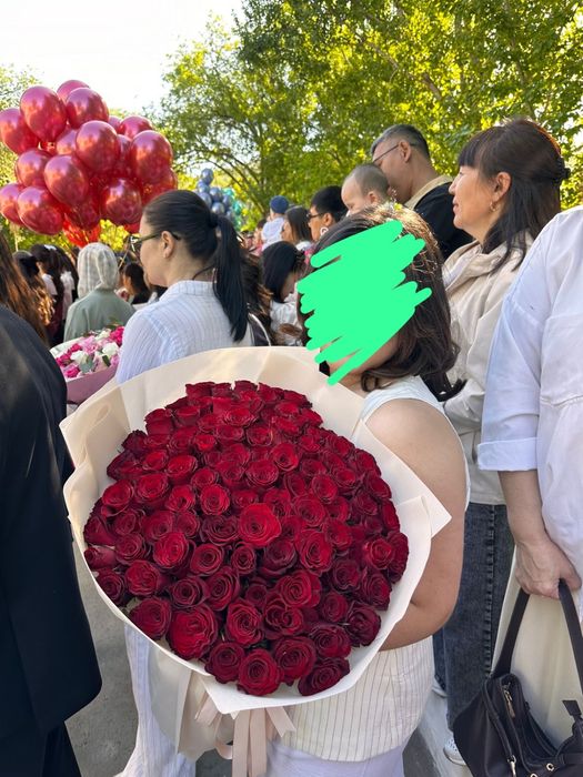 Гүл Цветы свежие 101 роза!