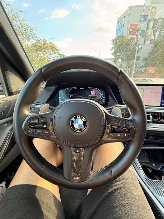 Trim Volan BMW carbon real nou