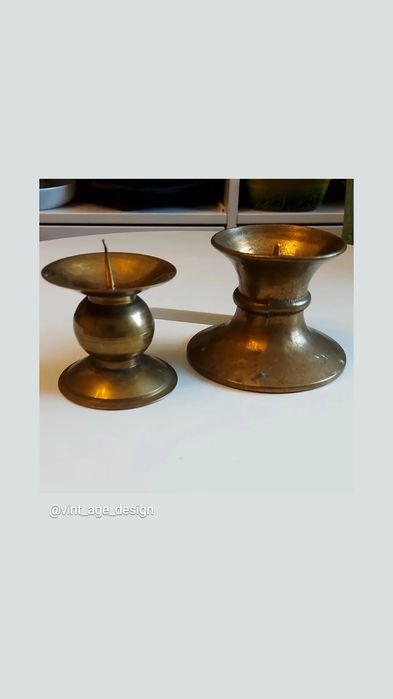 Свещници -дърво ,месинг  ,комбинирани