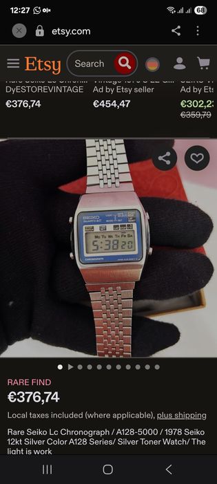 Ceas 1978 Seiko LCD Chronograph A128-5000
