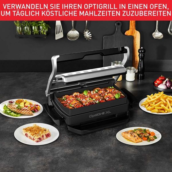 Нова Плоча за Закуски и Сладкиши Съд за Печене Тава TEFAL XA727810 OPTIGRILL+XL/ELITEXL, 2 години Гаранция