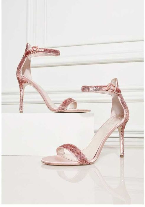 НОВИ Обувки перли камъчета GUESS, SteveMaden, 39, черни, розово злато