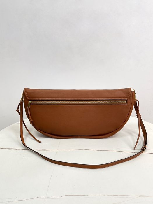CELINE Soft Triomphe Halfmoon in Shiny Lambskin