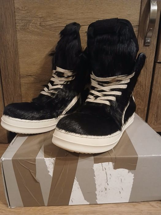 Rick owens geobaskets pony hair