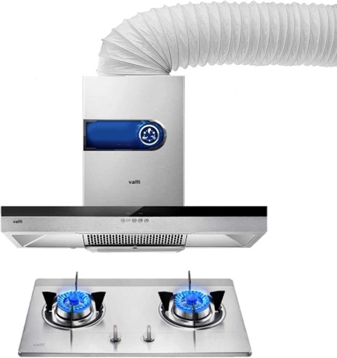 Шумопонижаващ въздуховод PVC Inntek, 150 мм, дължина 3 м -за аспиратор