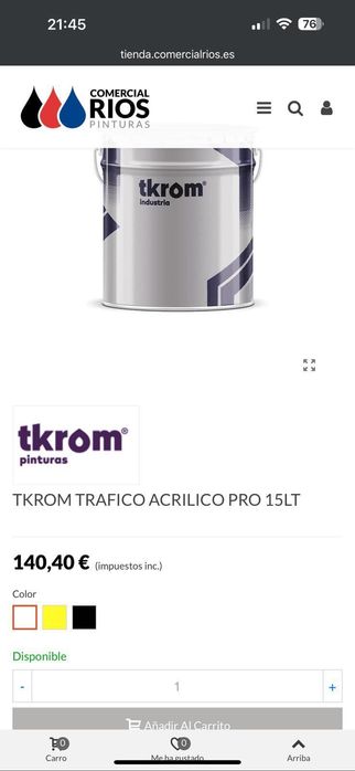 Vopsea Cauciucata Pentru Pardoseala Garaj Alb și Galben