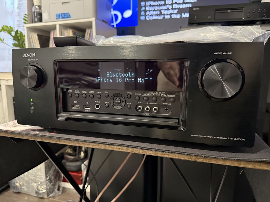 Receiver Denon AVR-X4100W,7.2,Dolby Atmos,Wifi,Bluetooth,4K,165W