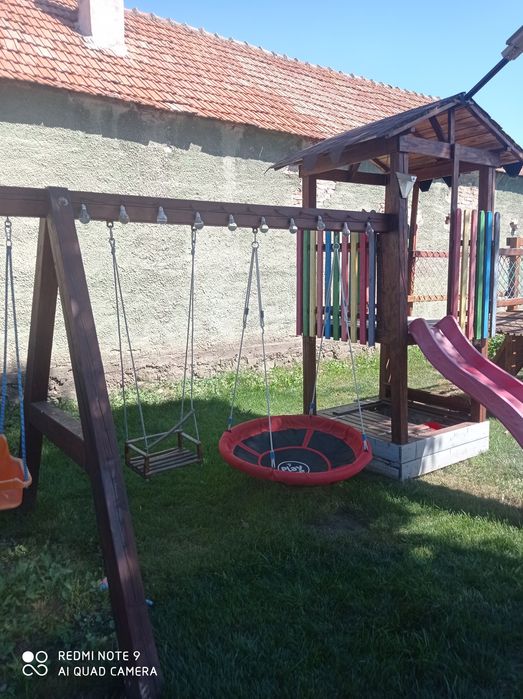 Căsuța și leagăn jungle gym