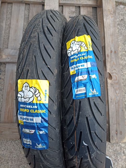 2 anvelope NOI Michelin 4.00 B18 dot 4020