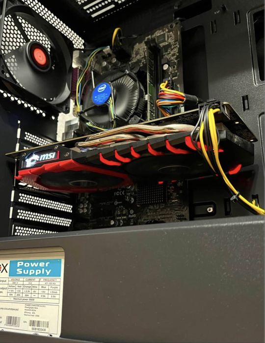 Геймърски компютър - i5 4430/ RX 570/ Ram 8GB/ ssd 128GB Hard disk 1TB