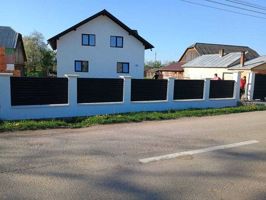 Garduri din panou stil jaluzele, din sipca metalica, tabla, plasa, BCA