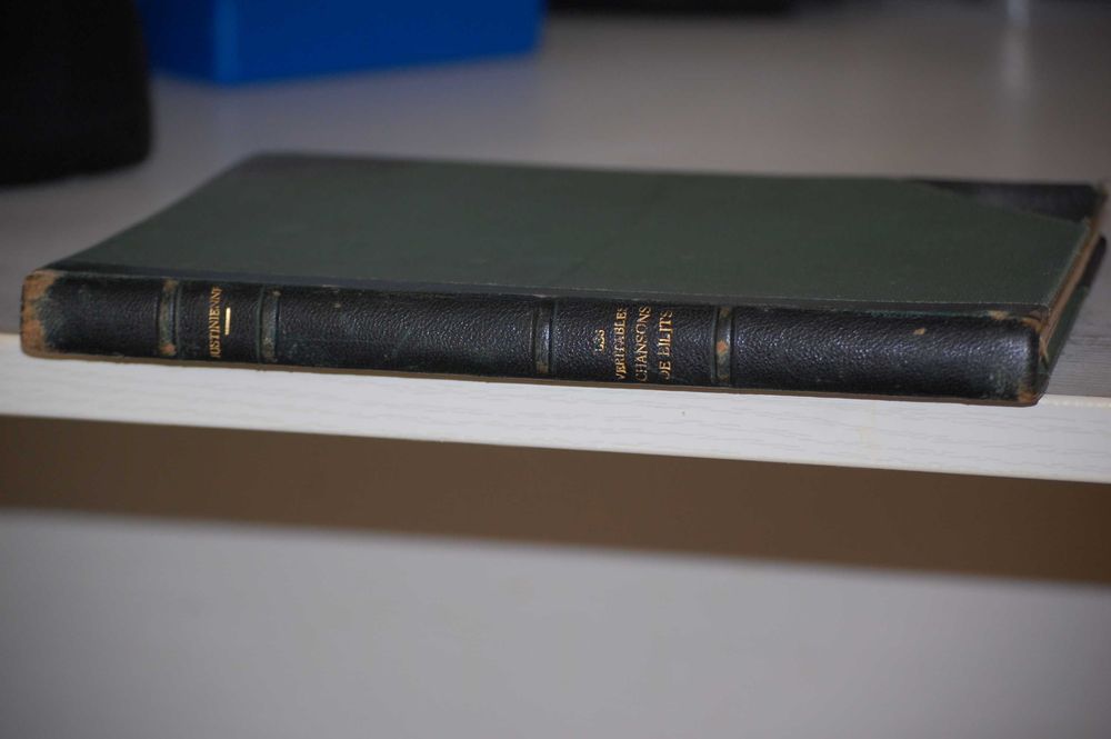 Carte veche si rara - "Les veritables chansons de Bilitis"