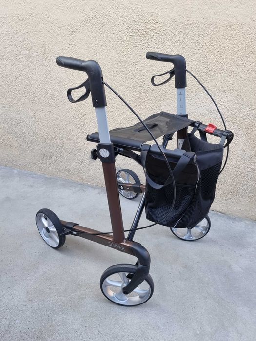 Rolator reglabil, cadru de mers cu 4 roti, pliabil