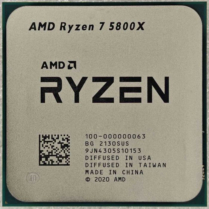 AMD Ryzen 7 5800X 3.80GHz, до 4.70GHz, 32M ядер: 8C/16Th, 105W, AM4,