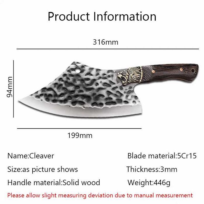 Сатър за месо и др. в комплект с кания ! FULL TANG !