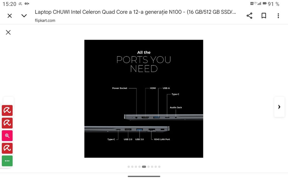 Laptop chuwi gemenibook pro plus n100 15,6 invh