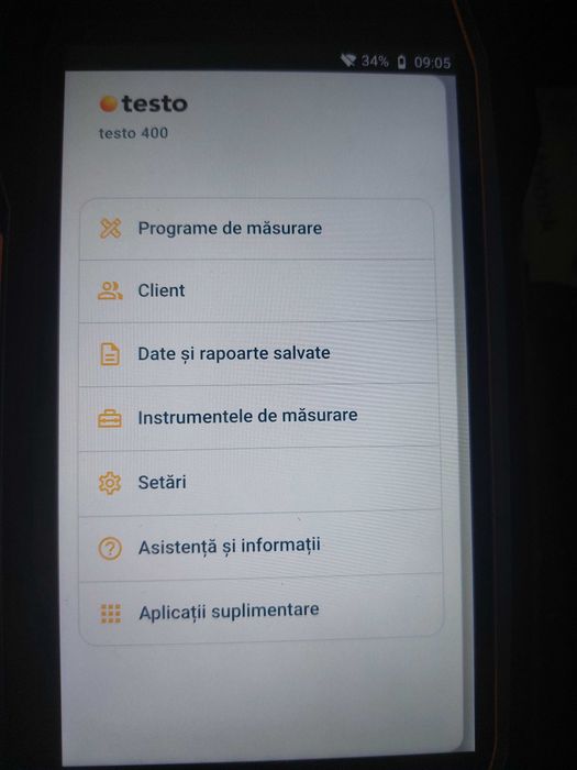 Set Testo 400  pentru viteza aerului cu sonda cu fir cald