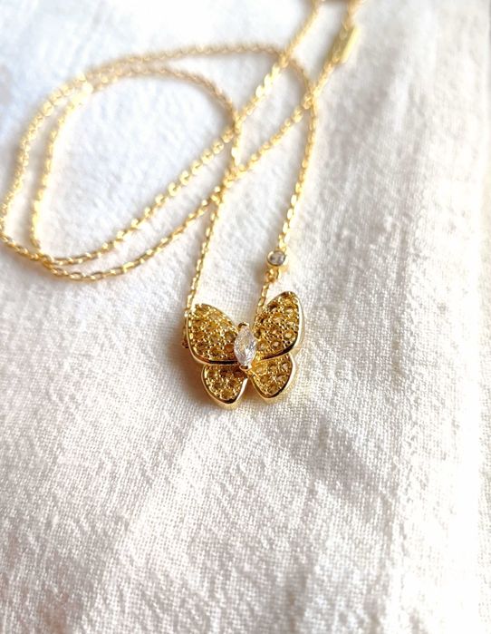 Златно колие с пеперуда с диаманти, Van Cleef & Arpels VCA