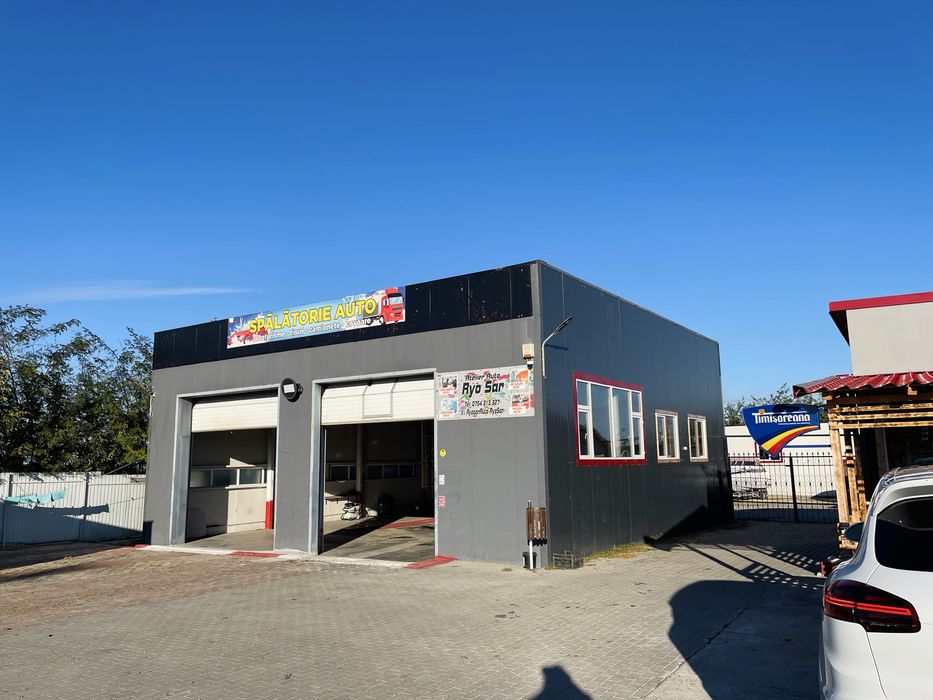 Închiriez hală/spațiu comercial – ideal spălătorie, service, depozit – Tulucești
