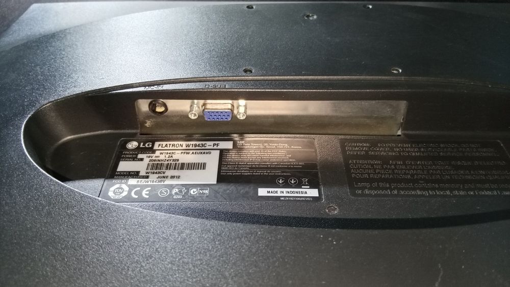 Монитор , lg flatron w 1943 c