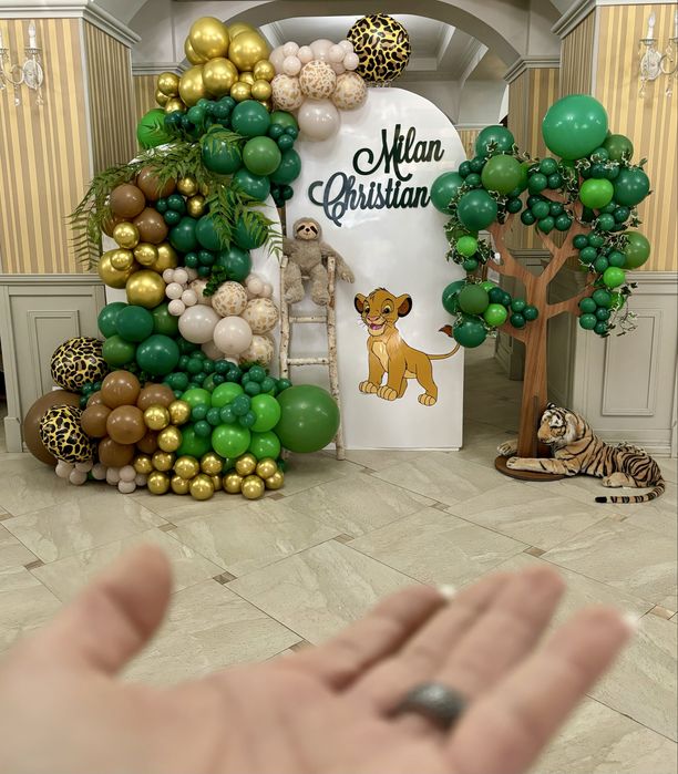 Aranjamet botez ,decor baloane