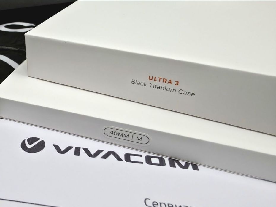 ЗАПЕЧАТАН 49mm Apple watch Ultra 3 Vivacom Гаранция 2028 Black Titanium Milanese