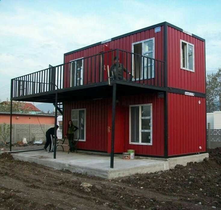 Склад-бытовка офис из контейнера 40 футов под ключ