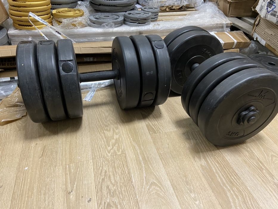 Gantere reglabile noi set 64 kg. Ambele. 32+32=64 kg made in Germany