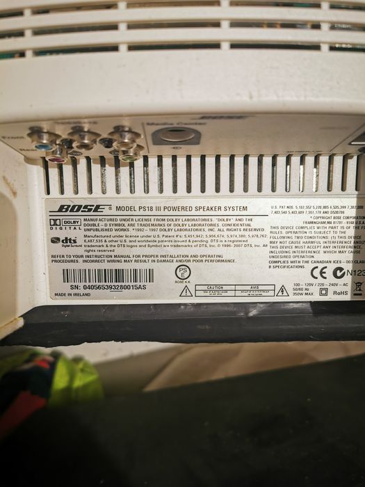 ElectroVoice EKX 18SP. Bose PS18 seria 3.Voice Systems Shark 15hark