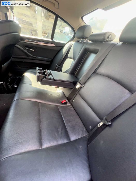 Bancheta Spate Sezut cu Spatar Piele Neagra BMW Seria 5 F10 Sedan Berlina 2009 - 2017 [Q6893] [Q6593]