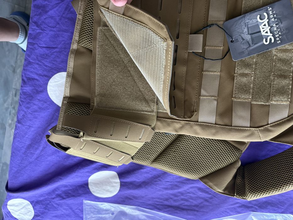 Еърсофт Жилетка  Plate Carrier Specna Arms Tactical  Advanced Vest Tan - чисто нова