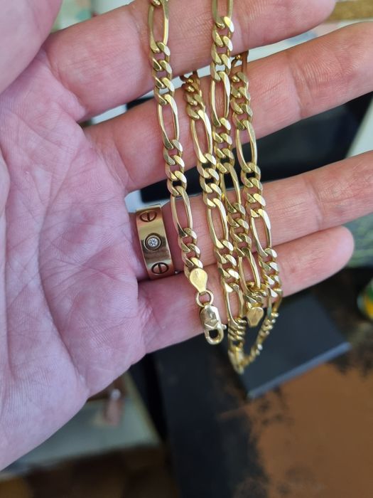 Lanț aur 18k figaro.