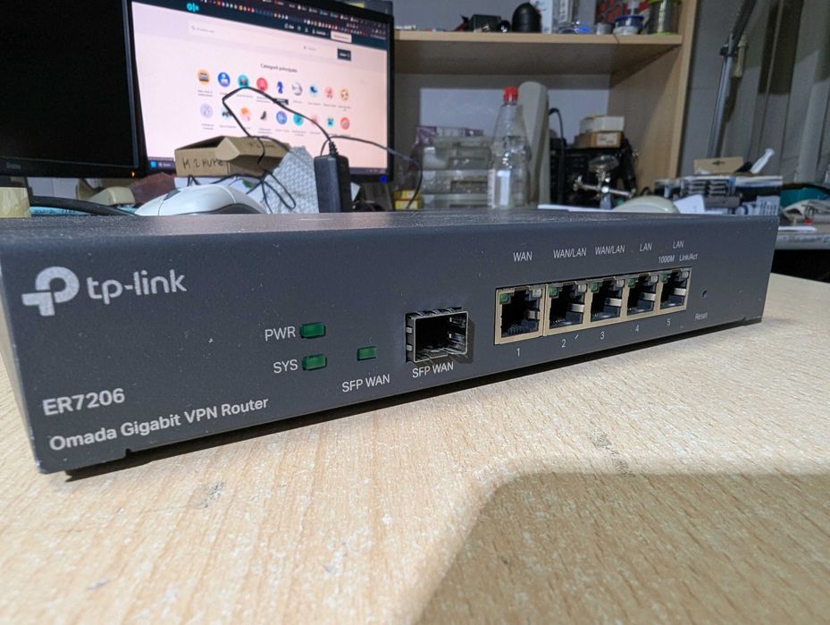 Router Gigabit Multi-WAN VPN SafeStream TP-Link TL-ER7206 SFP gigabit