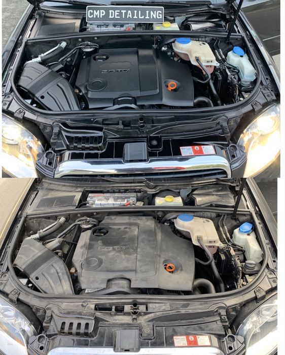 Curațare compartiment motor