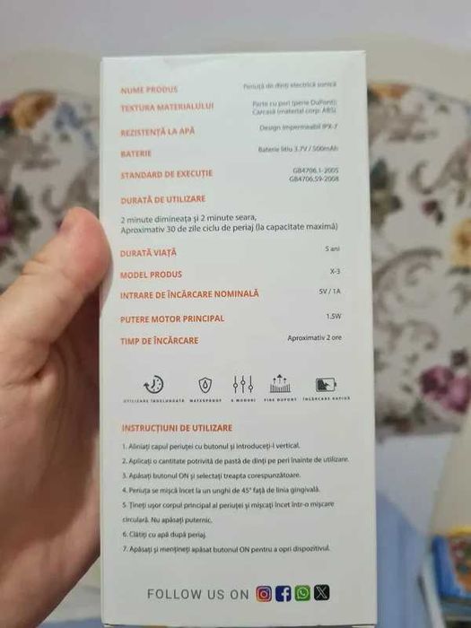 Periuta de dinți electrica | NOU