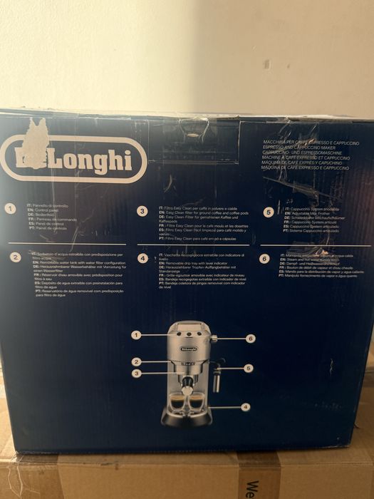 Еспресо машина De’Longhi Dedica Style EC 685.BK, 1300 W, 15 бара