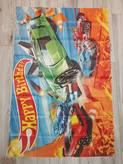 Decor fundal nou pentru petrecere zi de nastere mașini Hotwheels
