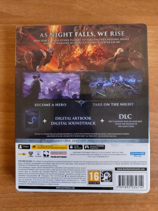 Elden Ring Nightreign - Seekers Edition + Steelbook PS5 - нова, запечатана
