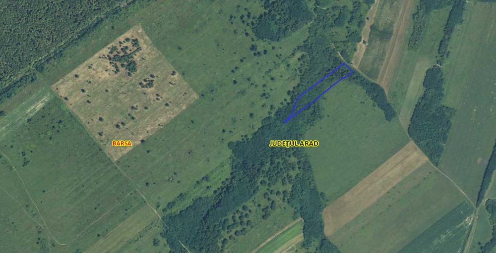 Teren extravilan situat în Județul Arad, Comuna Bârsa, Sat Hodiș