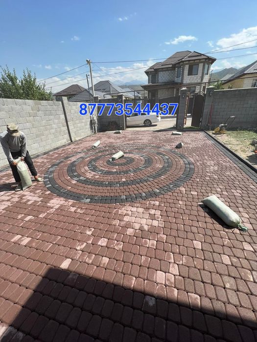 Укладка брусчатки/тротуарной плитки