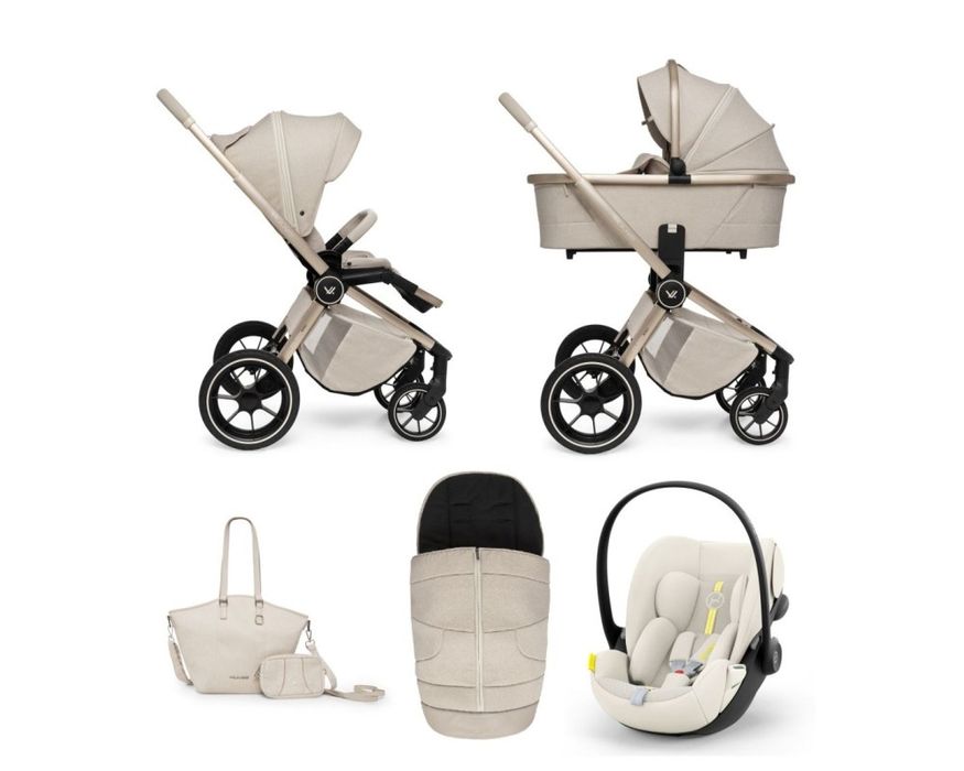 Vând Cărucior Muuvo Boho Quick Beige - toate accesoriile